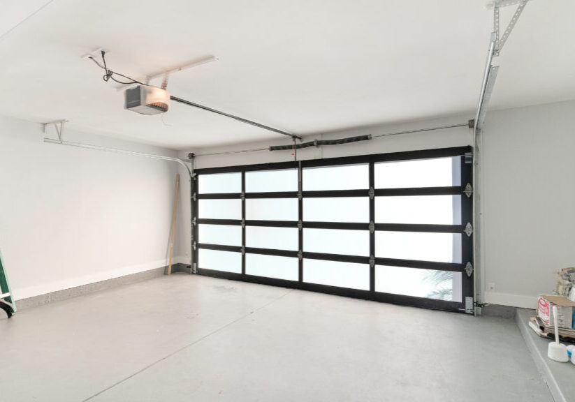 Interior White Garage