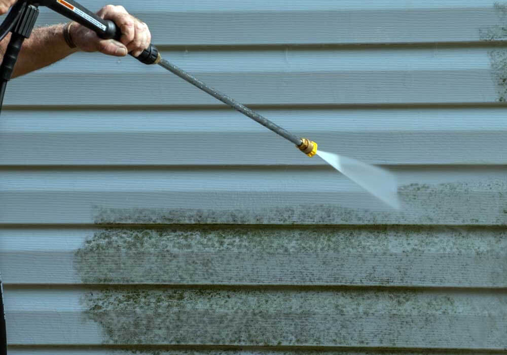 power washing siding